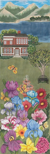 Garden at The Lake Wall Hanging