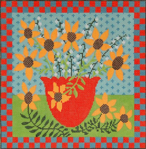 Sunflowers In A Bowl