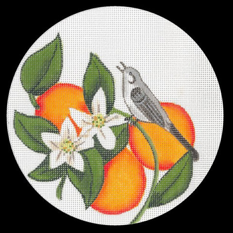 State Plant And Bird Ornament - Florida