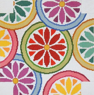 Wall Clock - Floral Circles
