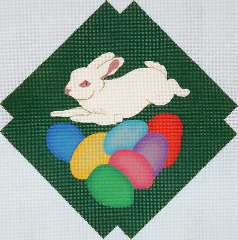 Wall Clock - Easter Bunny And Eggs