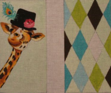 Giraffe with Black Hat