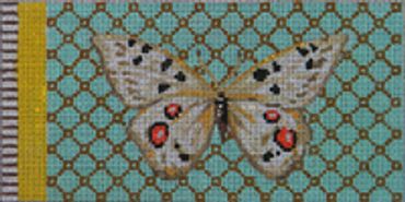 Butterfly White on Turquoise - Eyeglass Case