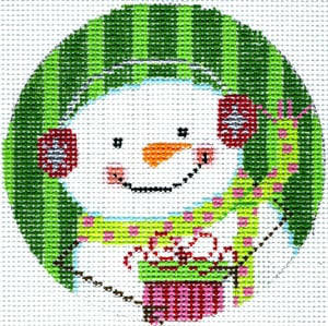 Snowman with Present