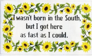 I wasn't born in the south...