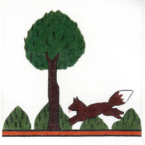 Hunt Pillow - Tree and Fox