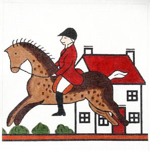 Hunt Pillow - Horse and House