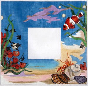 Underwater Fish Scene Blue Background