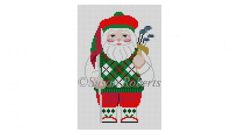 Santa Golfing