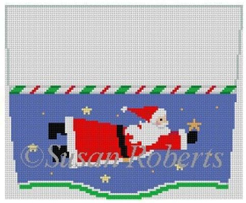 Santa Flying Stocking Topper