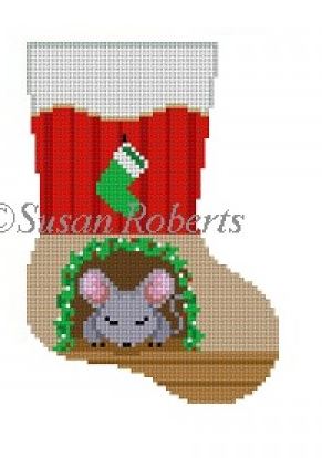 Sleeping Mouse mini sock