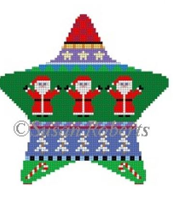 Santa Stripe Star