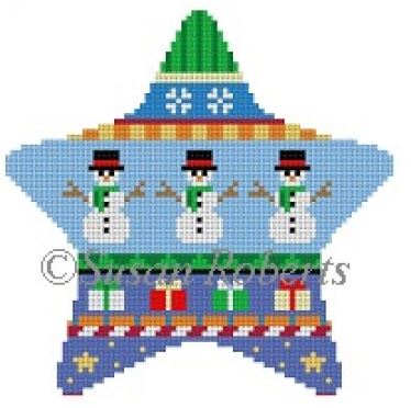Snowmen Stripe Star