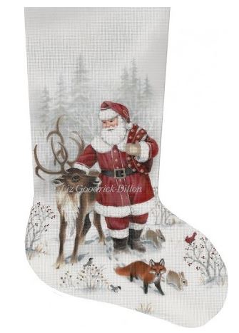 Santa and Reindeer Stocking