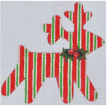 Candy Cane Reindeer Ornament