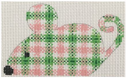 Pink/Green Plaid Mouse