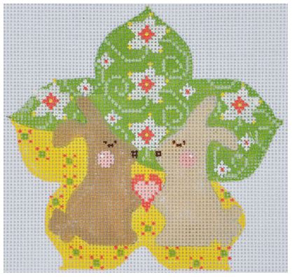 Two Bunnies and Heart