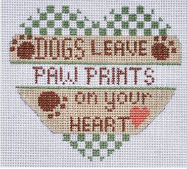 Dogs Leave Paw Prints - Green