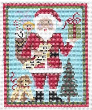 Classic Santa with Puppy