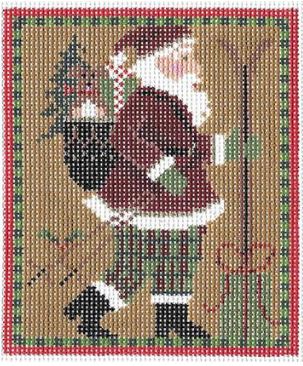 Skiing Santa