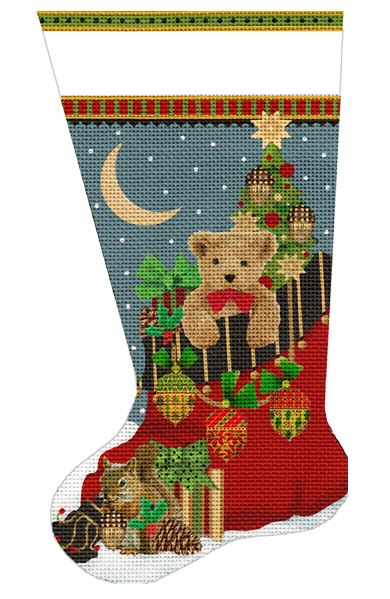Acorn Teddy Bear Stocking