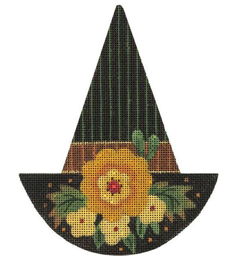 Witch Hat - Big Gold Flower