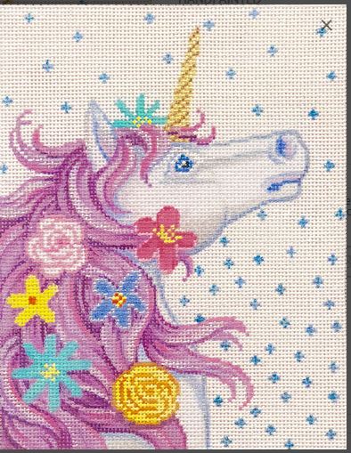 Unicorn with Flowers