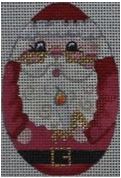 Santa Oval Ornament