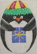 Penguin Oval Ornament
