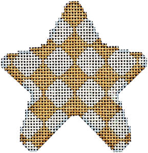 Gold Harlequin Mini Star