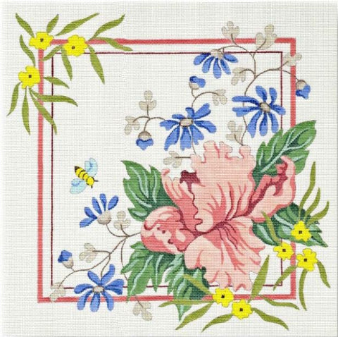 Pink Floral Pillow