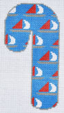Sailboats Candy Cane 