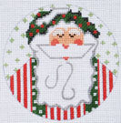 Santa with Wreath Ornament