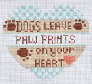 Dogs Leave Paw Prints - Blue