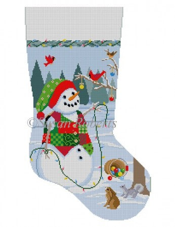 Snowman with Lights