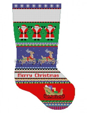 Bold Stripe Reindeers
