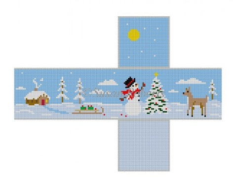 Snowman Decorating Tree