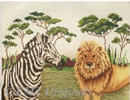 Zebra & Lion