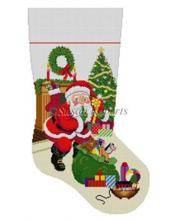 Shhh Santa With Bag Of Toys