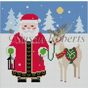Santa with Reindeer