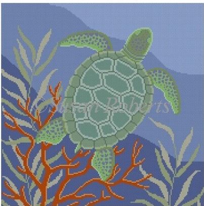 Seaweed  & Coral Turtle 