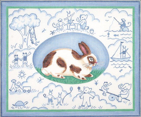 Bunny Toile - Blues
