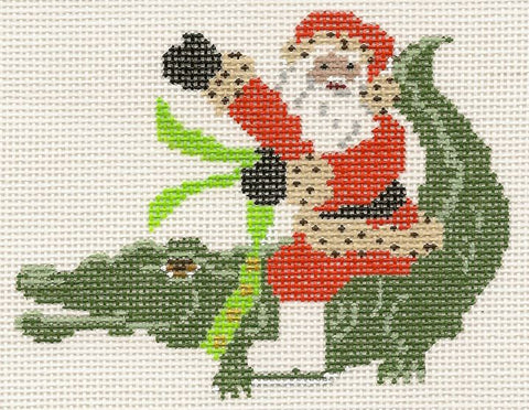 Santa on Alligator