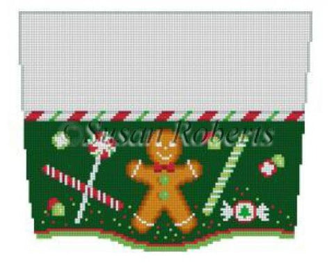 Gingerbread and Candy Stocking Topper