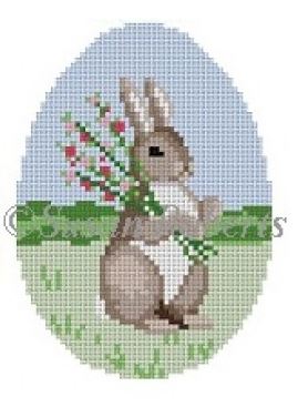 Bunny with Flowers