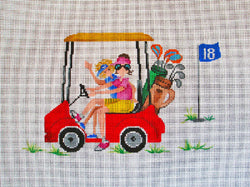 Golf Cart and Gals