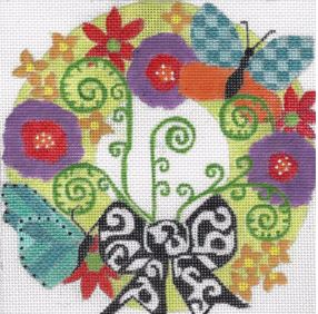 Wreath w/Butterflies