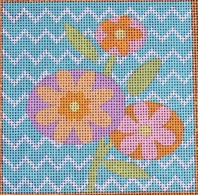 Spring Deco Square Coaster - Floral
