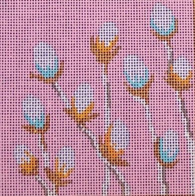 Spring Deco Square Coaster - Pink Pussy Willows