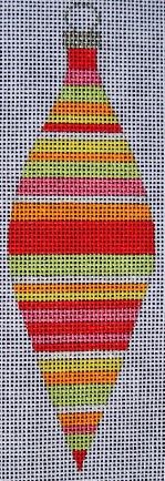 Raspberry Stripe Tear Drop 